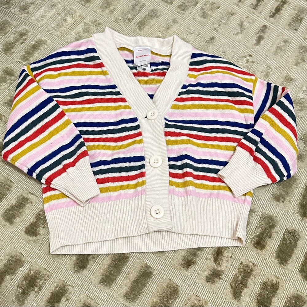 Hanna Andersson Multicolor Striped Kids Sweater sz 3T